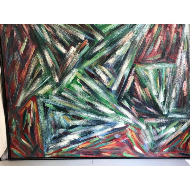 Wings of Light Original Abstract Expressionism Oil Painting by Monique Nichols For Sale - Image 10 of 12