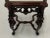 1930s Carved Mahogany Side Table With Marble Top For Sale - Image 5 of 9