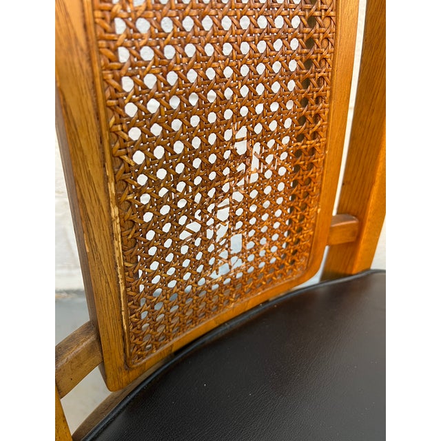 Set of Six Mid 20th Century Walnut and Cane Dining Chairs by Drexel Furniture For Sale - Image 14 of 16