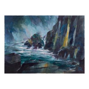 'Gulls Near Carmel' by William Jack Laycox, 1968, Society of Western Artists, Monterey, California