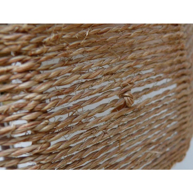 Austrian Brass, Wood & Cord Table Lamp with Crow's Foot, 1950s For Sale - Image 11 of 18