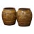 Pair of 19th Century Thai Glazed Earthenware Dragon Jars With Sunburst Motifs For Sale