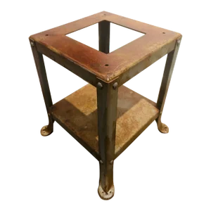 Vintage Industrial Metal Pedestal Table Base