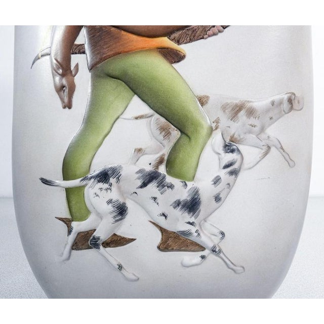 1950s Ceramic Robin Hood Umbrella Stand from C.I.A. Manna, 1950s For Sale - Image 5 of 18