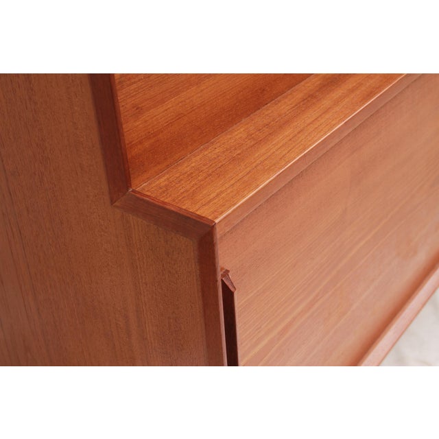 Danish Sideboard with Secretary in Teak, 1965 For Sale - Image 9 of 16