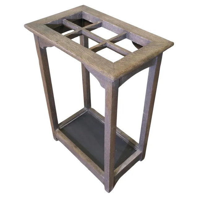 Arts and Crafts Oak Umbrella Stand, 1890 For Sale - Image 6 of 6