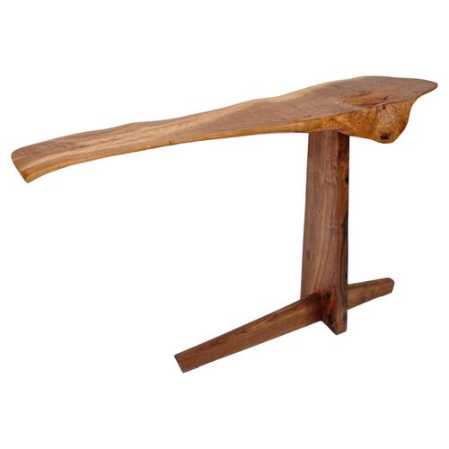 C1094 Console Table in Oak and European Walnut Wood by Jörg Pietschmann For Sale - Image 9 of 9