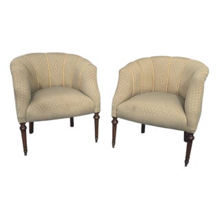 French Walnut Tub Chairs, 1880, Set of 2 For Sale