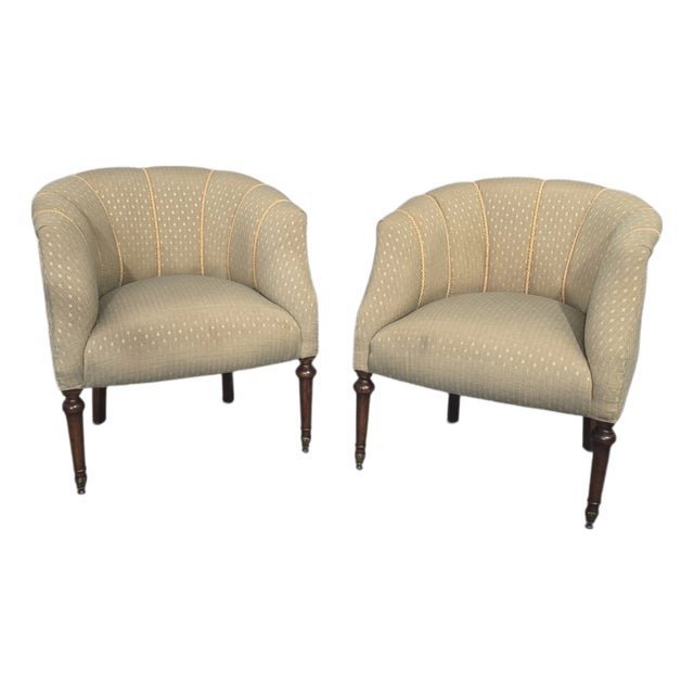 French Walnut Tub Chairs, 1880, Set of 2 For Sale