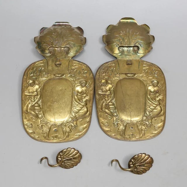 Metal Brass Blakers, 1900s, Set of 2 For Sale - Image 7 of 8