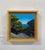 This artwork depicts a serene view of Matalascañas Beach, framed by lush greenery that leads the eye to the shimmering...