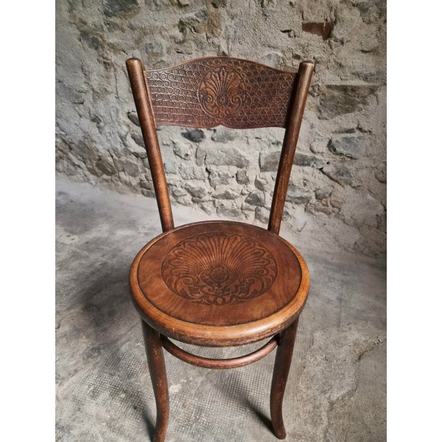 Antique Bistro Chairs in Bentwood by Fischel Austria, 1890s, Set of 2 For Sale - Image 12 of 18