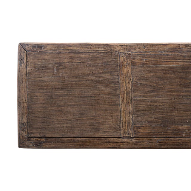 Late 20th Century Five Door Elm Server in Original Patina For Sale - Image 10 of 10