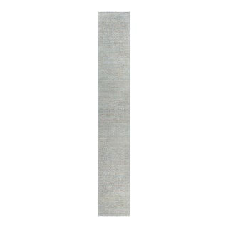 Modern Traditional-Inspired Hand-Knotted Silk & Wool Runner by Doris Leslie Blau For Sale