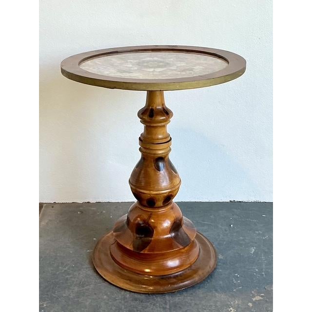 Vintage Turned Wood Butterly Wing Table For Sale - Image 11 of 12