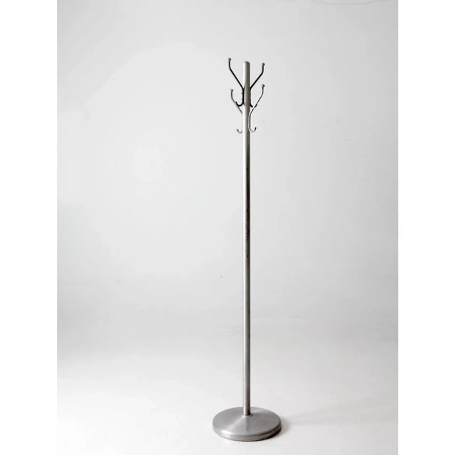 Metal Mid Century Aluminum Coat Rack For Sale - Image 7 of 10