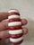 Contemporary Vintage Red and White Coral Beaded Bracelet For Sale - Image 3 of 4