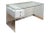 This custom one of kind vintage floating desk is from the 70's. The components are lucite on the outside, steel pegs where...