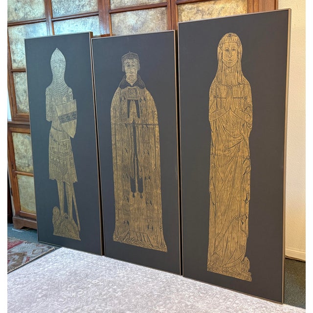Design Plus Gallery presents a Triptych of Brass Rubbings from St. Mary the Less Church in Westley Waterless. This church...