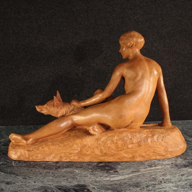 French Artist, Art Deco Sculpture, 1920, Terracotta For Sale - Image 9 of 14