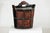 Red Late Qing Chinese Red and Black Lacquered Wood Rice Measure Bucket with Carved Panels For Sale - Image 8 of 12