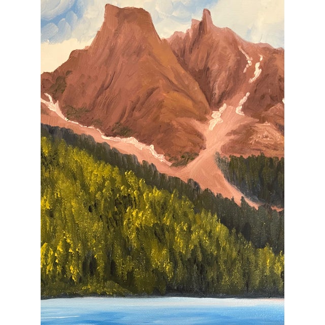 Impressionist John Muir Butte Mt.landscape Oil Painting. By Nicole Smith For Sale - Image 3 of 5