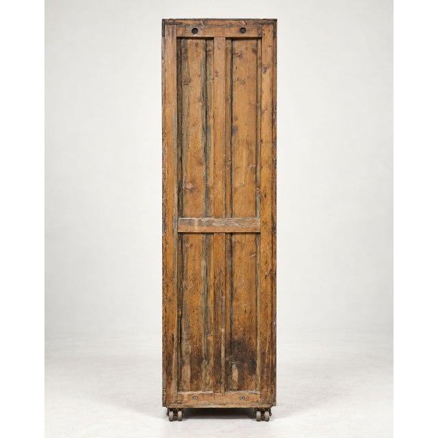 Wood Antique Chappell Industrial Printer's Cabinet – Circa 1900–1930 For Sale - Image 7 of 12