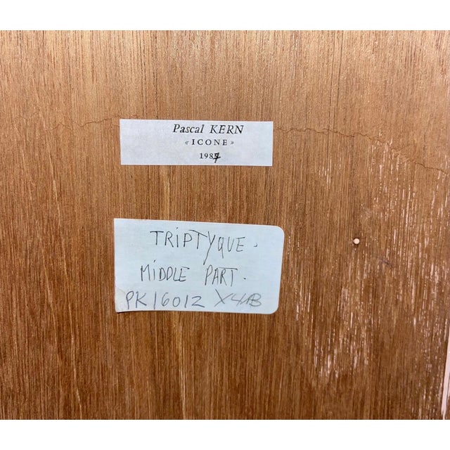 Pascal Kern, Large French Conceptual Sculpture Photograph Triptych Copper Frame Pascal Kern, 1987 For Sale - Image 11 of 13