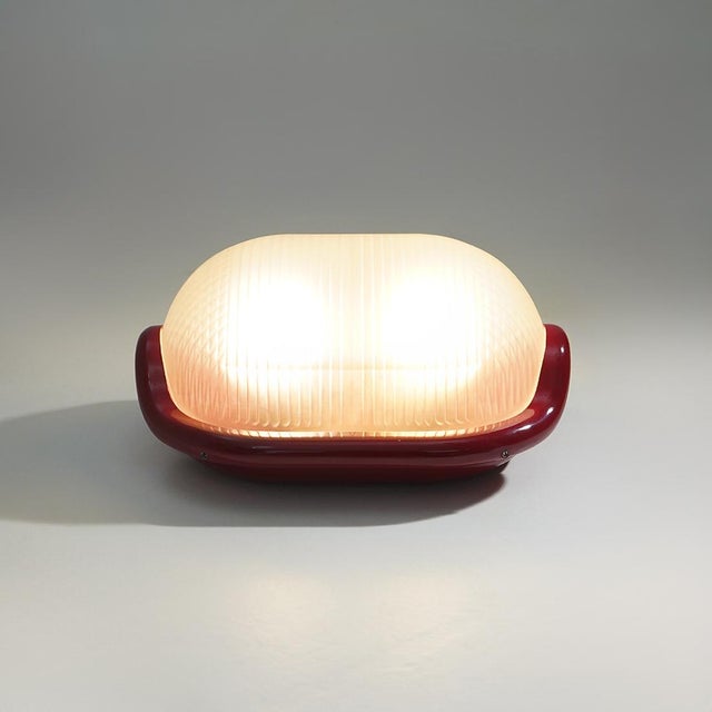 Red Noce Ceiling Lamp by Achille Castiglioni for Flos, 1970s For Sale - Image 8 of 13