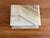 A pretty 1960s Italian export alabaster box, with pretty brown and black veining. No maker's mark. Please see condition...