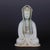 W-26cm,H-16.6cm This hand-carved white glaze porcelain statue of Guanyin Bodhisattva is a vintage original piece...