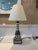 Traditional Black and Ivory Bone Inlaid Table Lamp For Sale - Image 3 of 3