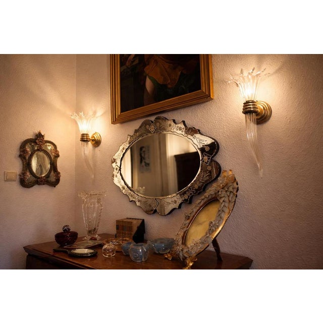 Murano Wall Sconces, 1940, Set of 2 For Sale - Image 3 of 18