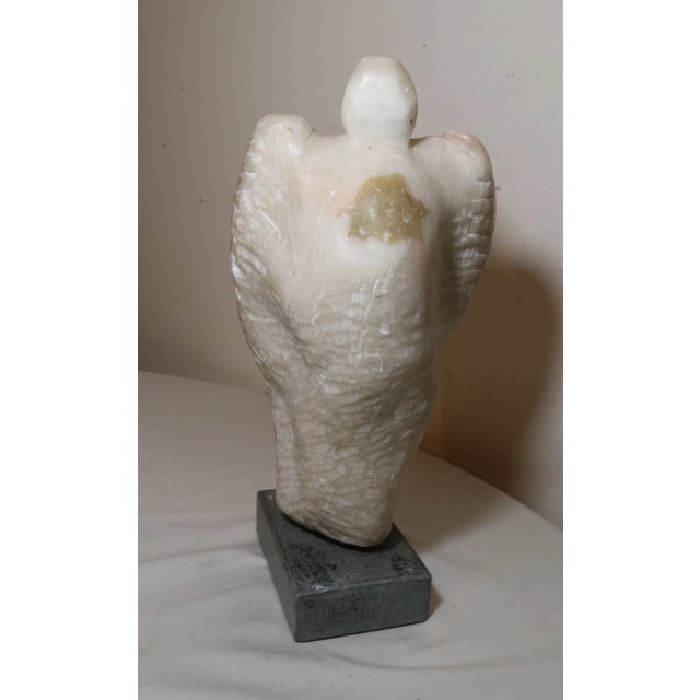 1940s Modern Hand Carved Soapstone Stone Screaming Man Sculpture Statue Figure For Sale - Image 9 of 12