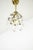 Chic small brass pendant light with crystal. In a good vintage condition. Measurements H 30, Ø 12,5 cm. Up to 250V...