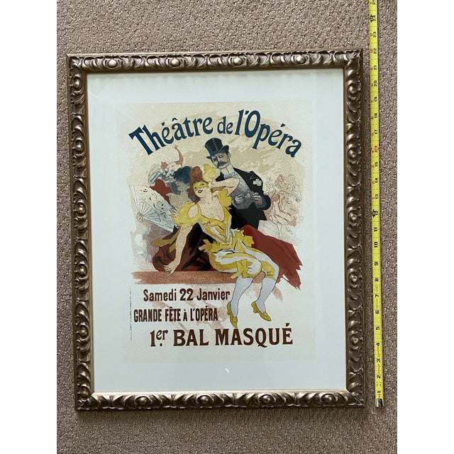 Framed Vintage Jules Cheret Theatre De l'Opera Poster For Sale - Image 9 of 11