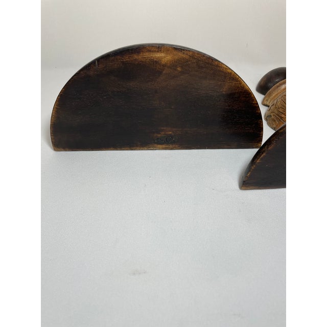 Wood Vintage Carved Wood Wall Shelf Brackets Sconces Corbels, a Pair For Sale - Image 7 of 16