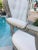 2000 - 2009 White Leather Baroque Rococo Style Dining Arm Chairs - Set of 6 For Sale - Image 5 of 12