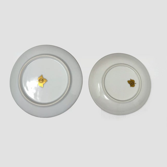 Vintage Pickard Decorator Studio Hand-Painted Porcelain Plates & Bowls - 7 Pieces For Sale - Image 9 of 11