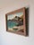 Impressionist Vintage Impressionist Coastal Harbor Oil Painting on Canvas - Framed For Sale - Image 3 of 18