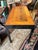 1950s Handsome Vintage Burl and Inlaid Desk With Ebonized Base For Sale - Image 5 of 11
