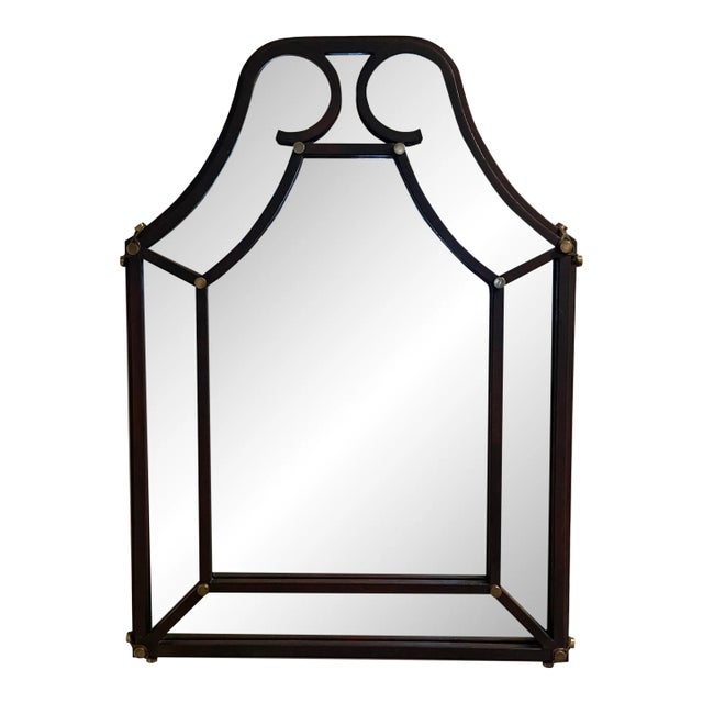 Post Modern Hart Associates Iron & Brass Wall Mirror For Sale
