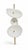 A pair of Elsa Foulon Achille wall sconces. Each has three ceramic discs on a hammered brass structure. Two light sources...