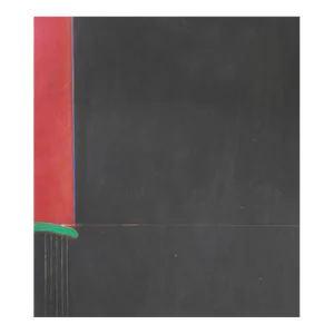 Abstract Black Red Painting
