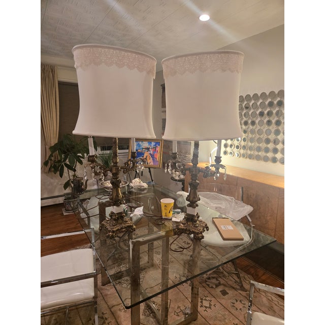 Vintage Regency Table Lamps - a Pair For Sale In New York - Image 6 of 10