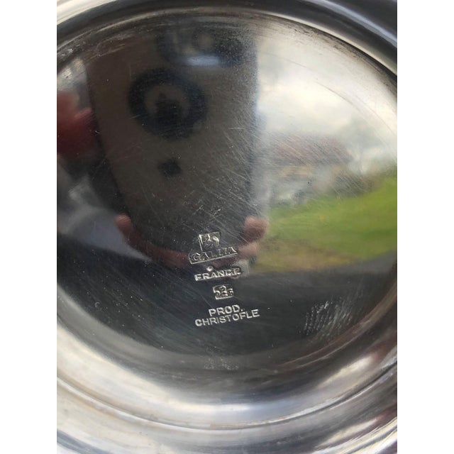 Gallia Silver Plated Coffee Pot and Sugar Bowl from Christofle, 1960s, Set of 2 For Sale - Image 4 of 11