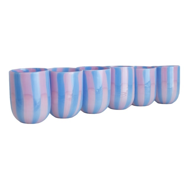 Murano Glasses by Mariana Iskra for Ribes Studio, 2004, Set of 6 For Sale