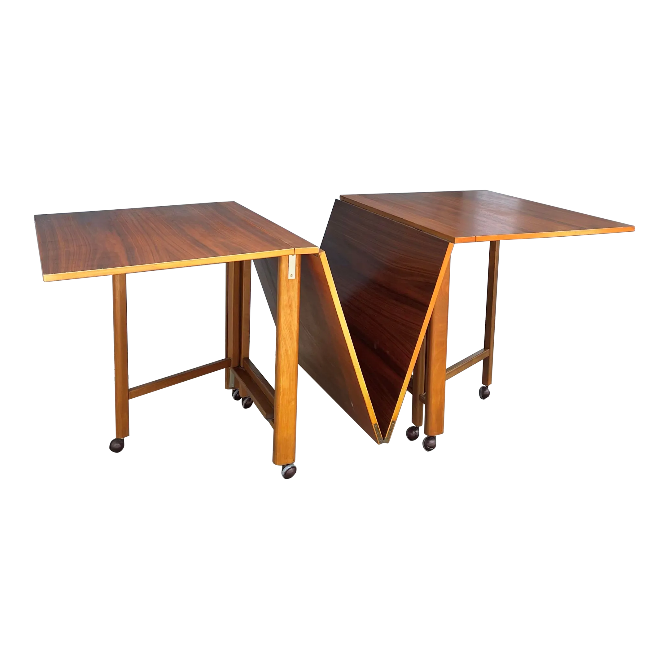 Drop-Leaf 'Maria' Extendable + Fold-Up Dining Table | Bruno