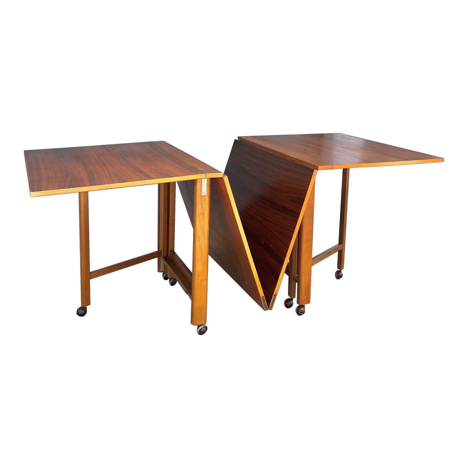 Formica The Brick Drop Leaf Table Dining Chairs Duncan Phyfe Drop
