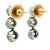 Vintage Platinum and 14k Gold 2 Carat Diamond Drop Earrings Circa 1950s, A Pair For Sale - Image 4 of 15